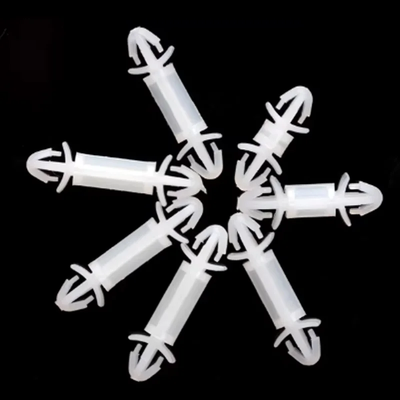 100pcs LCF Isolation Column Plastic 3mm Double Head Aircraft Type PC Board Standoff PCB Support Fixing Interval Spacer Mount
