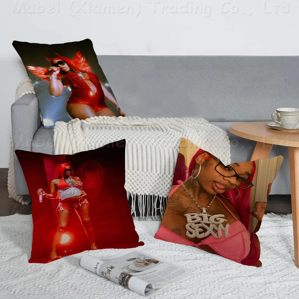 

Sexyy Red Hood Hottest Cushion Cover Pillow Cover Decor Pillowcase Printed Cushion Case For Couch