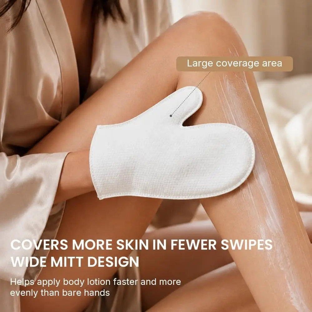 20pcs Self Tanning Tanning Mitt Lint-Free Body Care Hygienic Mitts Less Absorbing Inner PE Layer Body Self-Tanners Outdoor