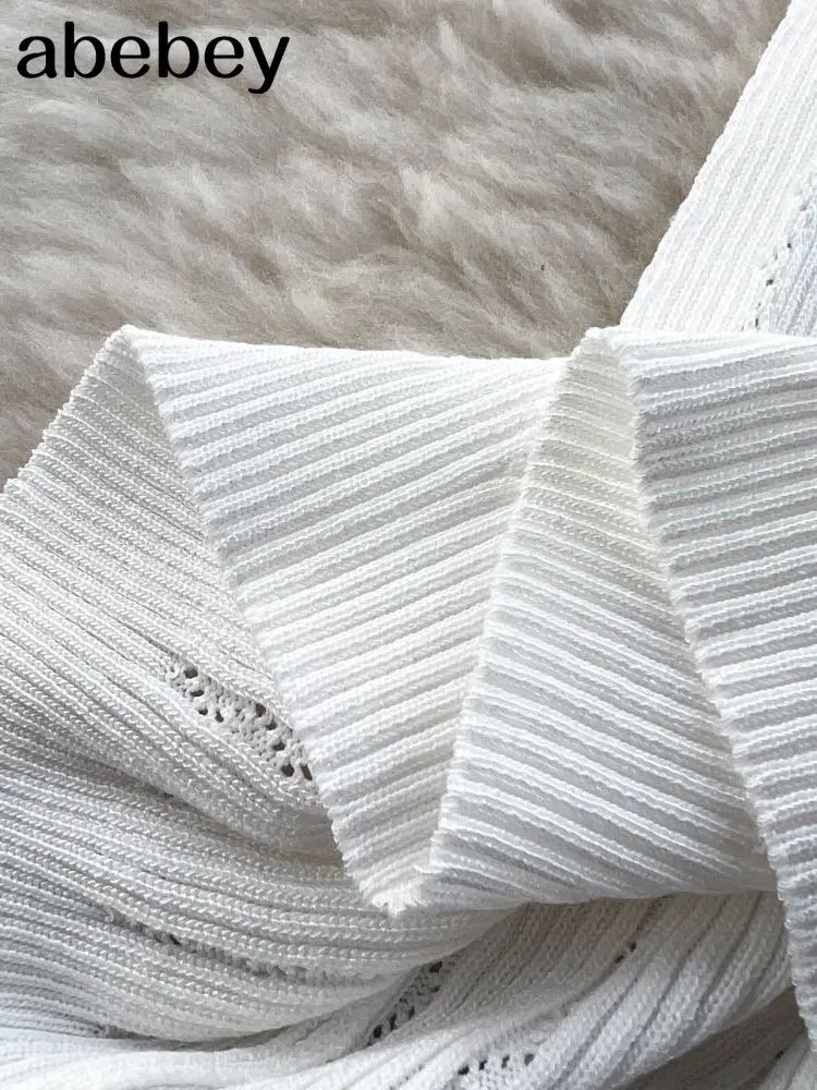 Vestido de crochê cortado em malha para mulheres, manga curta, Maxi, vestido de praia longa, Jurk Dames, vestidos femininos, 2023