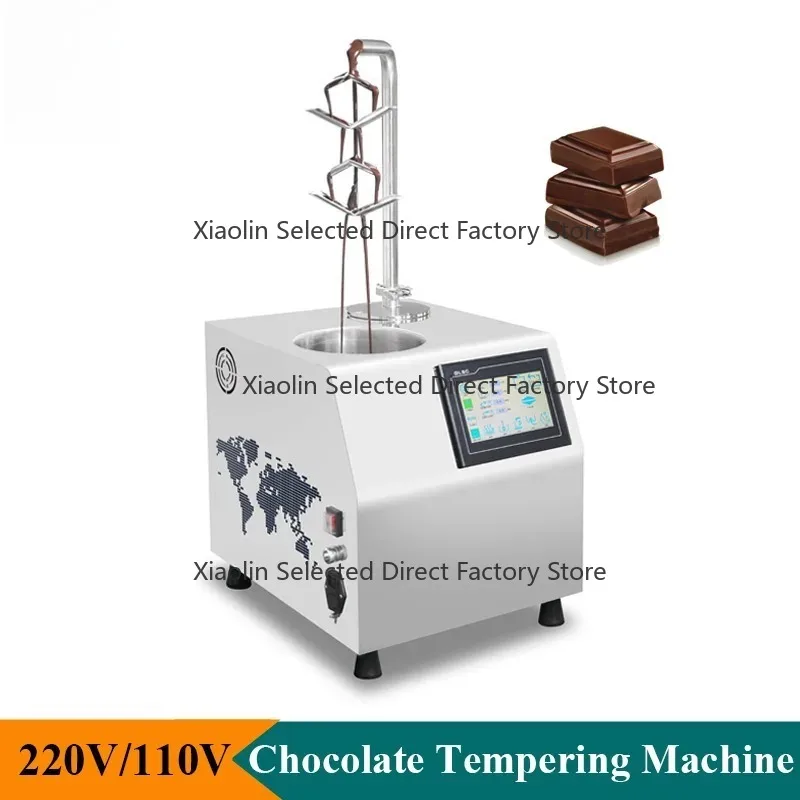 7L Commercial Chocolate Tempering Melting Machine New Design Oily Chocolate Dispenser Snack Making Equipment