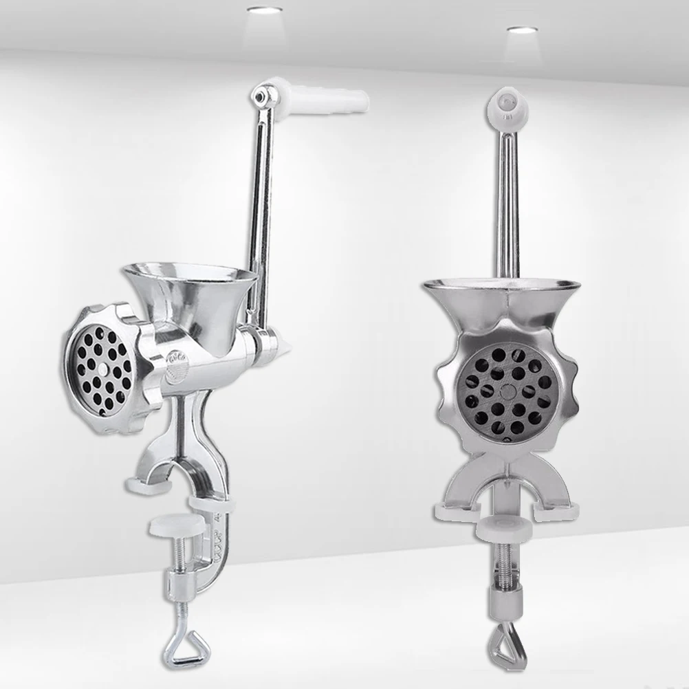

Manual Meat Grinder Home Use Multifunctional Sausage Stuffer Mincer Machine Kitchen Tool Premium Aluminum Easy Clean