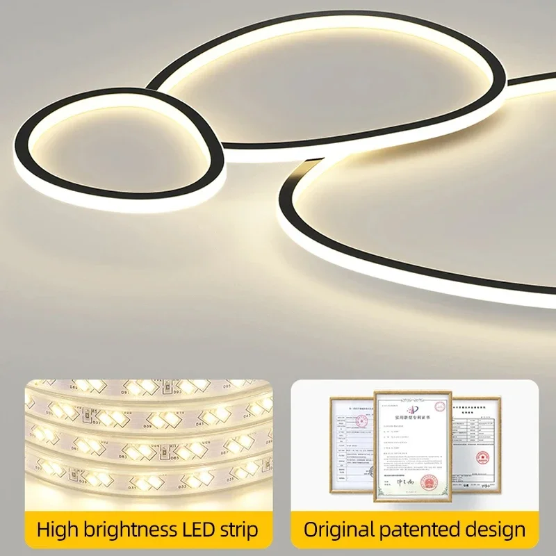 

Nordic LED Ceiling Lamp Creative Mango Living Room Lights Remote Control Bedroom Dining Room Lighting Home Decoration Chandelier