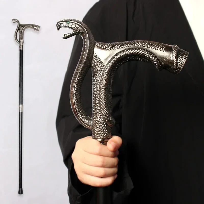 

For Cobra-Head Luxury Walking Stick Cane For Men Fashion Decorative Walking Canes Party Vintage Stick Elegant Hand Walking Canes