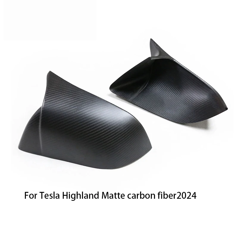 Voor Tesla Model 3/Y 2021 2024 Achteruitkijkspiegel Protector Cover Gemodificeerde Exterieur Accessoires True Carbon Fiber Patroon Achteruitkijkspiegel