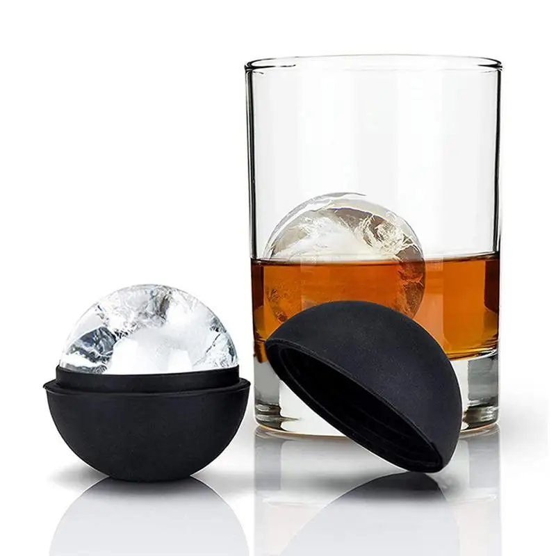 Silicone Ice Ball Maker Large 5cm 3D Big Round Sphere High Balls Ice Shape Cube Mold Tray for Whiskey Cocktail Bar Tools