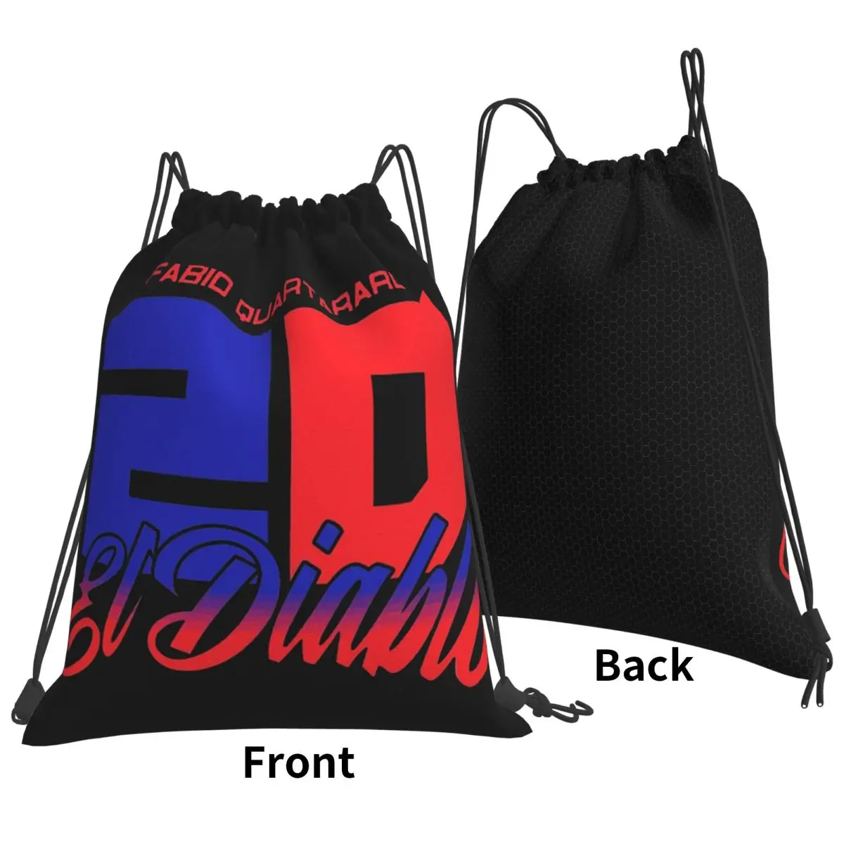 Fabio Quartararo El Diablo Number 20 Backpacks Multi-function Drawstring Bags Sports Bag Book Bags for Man Woman Students