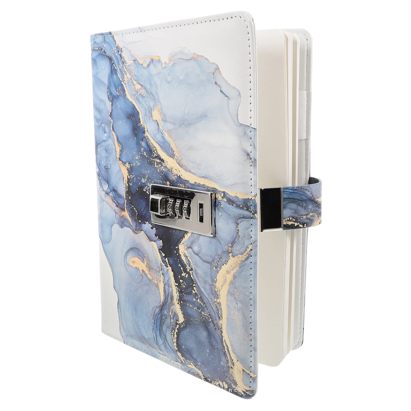 

Password Diary Diaries for Girls Marble Notebook Notebooks with Locks Journal The