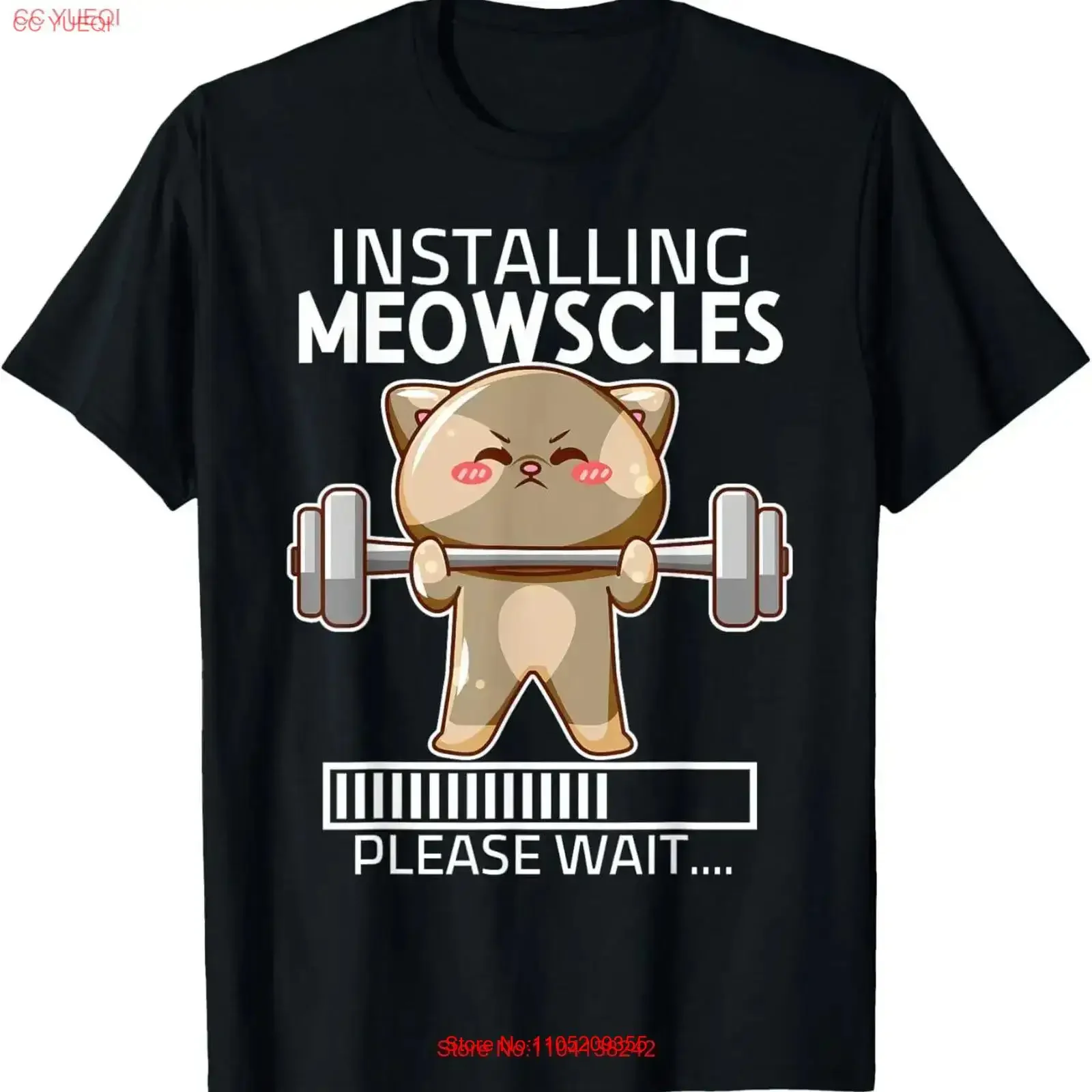 

Установка Meowscles, фитнес, милый кот, тренажерный зал, забавная футболка, пожалуйста, ожидайте, винтажная, мягкая, стильная, универсальная, уличная, мужская