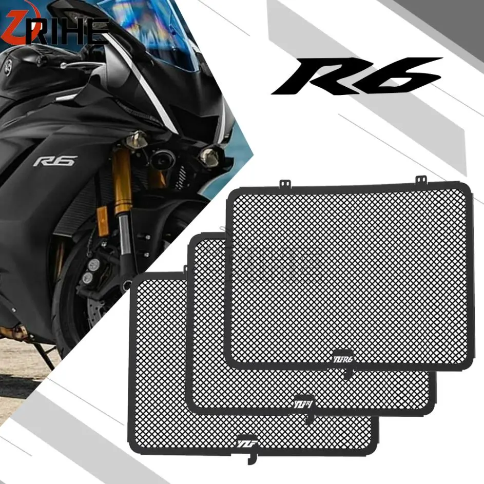

2023 2022 FOR YAMAHA YZF-R6 2006-2021 2020 2019 2018 2017 2016 Motorcycle Radiator Grille Guard Cover Protector YZF R1 2007-2008