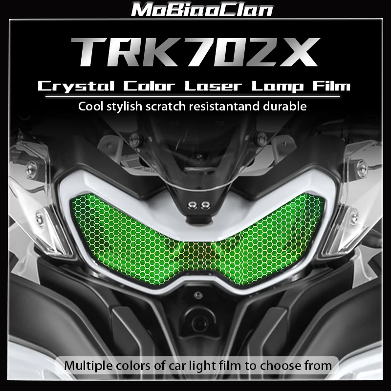 

For Benali 702 TRK702X Motorcycle headlight taillight color change scratch resistant honeycomb laser film sticker accessories