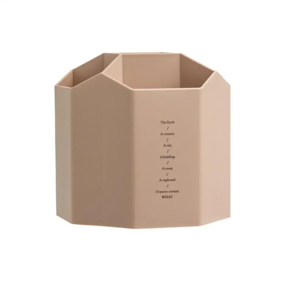 360 Degree Rotating Pen Holder Multifunctional Desk Organizer Large Capacity Desktop Storage Box School Office Stationery Supply
