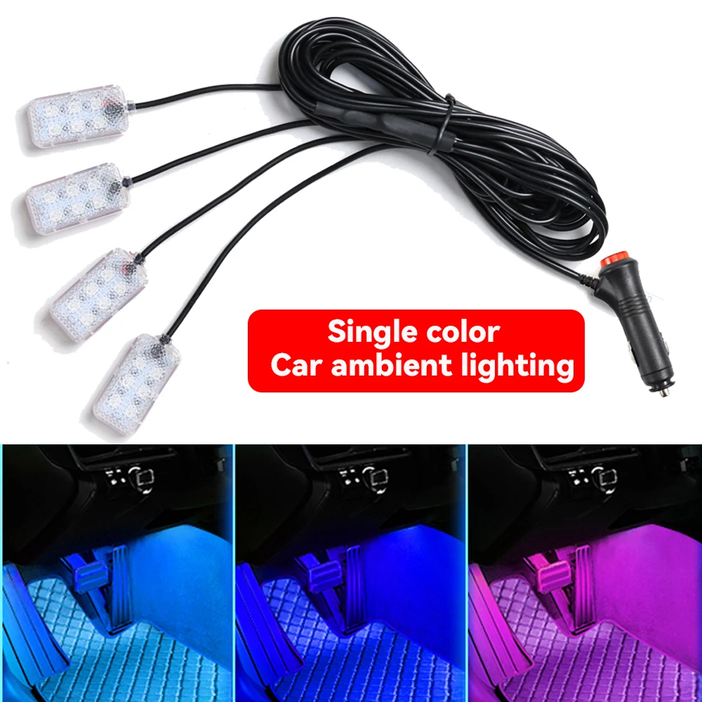 Led Car Foot Ambient Light Neon Mood Lighting Backlight  Auto Accessories Interior Decorative Atmosphere Light