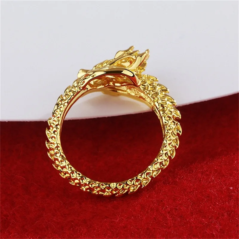 Bague Dragon Zodiaque Ajustable pour Homme, Bijoux Vintage, Motif Bête Divine Dominatrice, Instituts 3D, S925, 2024