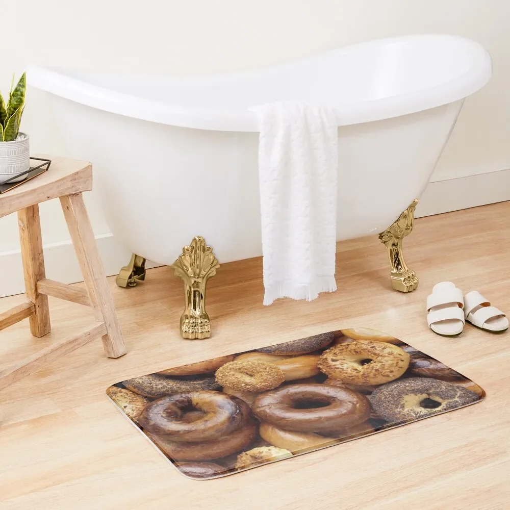 

All About That Bagel Bath Mat Absorbent Carpet For Bathroom Carpet Rug Non Slip Carpet Mat