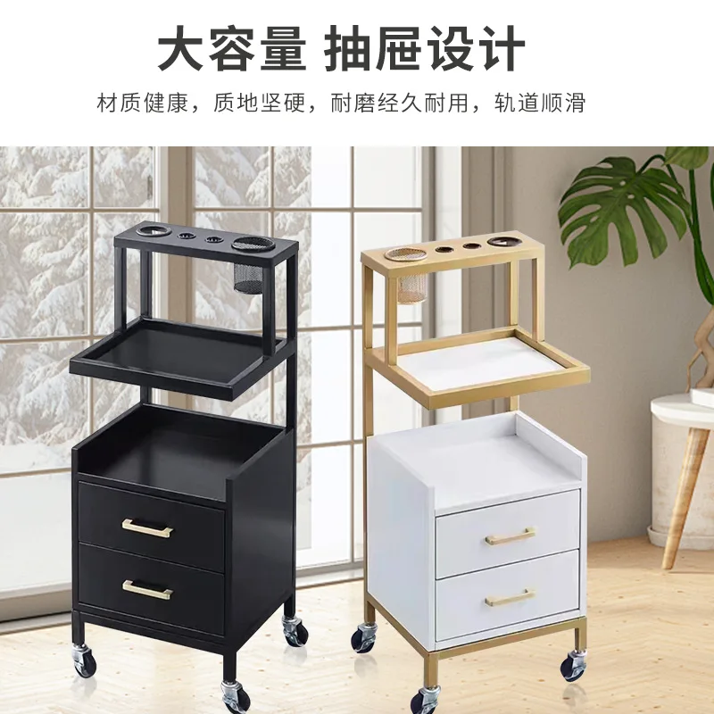 yjq barber shop cart multi-functional rack hairdressing shop special perm and dyeing cart tool cabinet