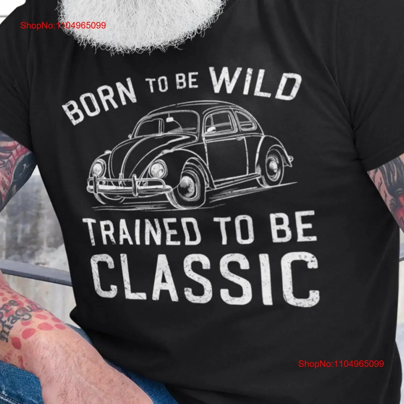 

Vintage Car T Shirt Born to Be Wild Trained Classic vintage Washed graphic Top For Everyday Wear streetwear designer clothes
