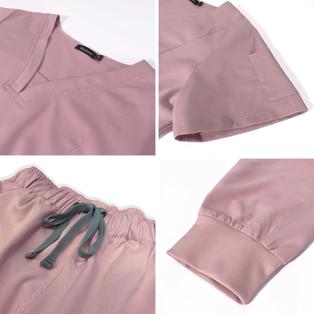 남녀 공용 스파 미용실 작업복, 여성 의료 액세서리, 의사 치과 병원 작업복, 간호사 스크럽 세트, 고품질