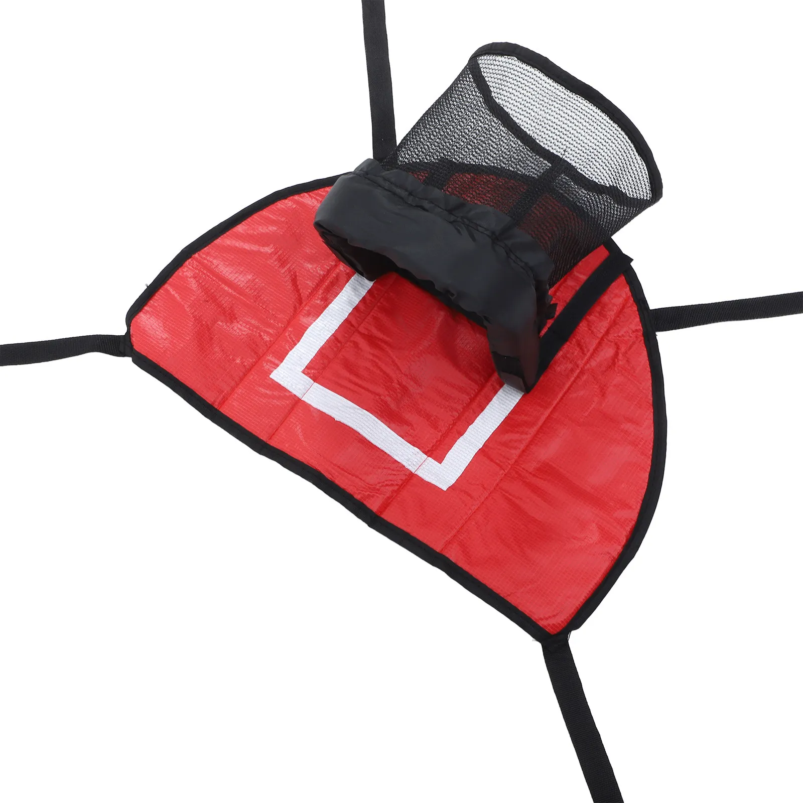 

Баскетбольное кольцо для батута, детское, красное, круглое, безопасное, для использования в помещении и на улице, приставка для баскетбольного кольца на батут