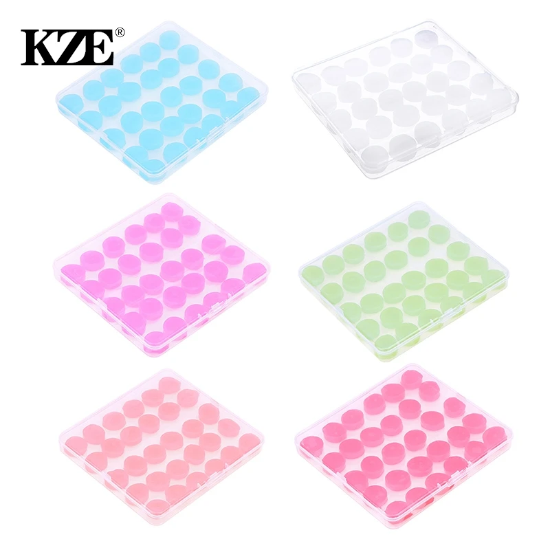 

30PCS Silicone Ear Plugs Noise Reduction Sleep Anti Canceling Sound Insulation Earplug Protection Sleeping Reusable Ear Plugs