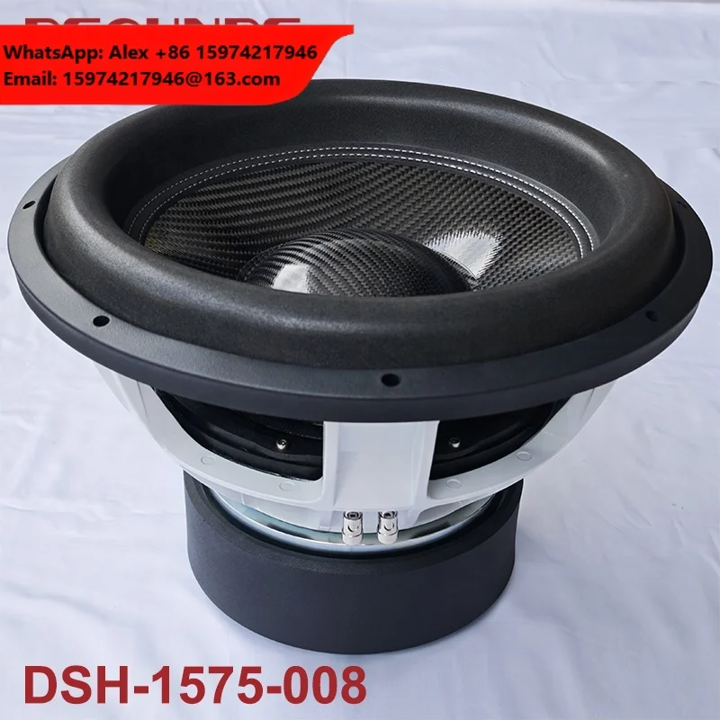 15 Inch Car Subwoofer Speaker With 2000Wrms Power Sound Quality Subwoofer With 3 Inch VC And Triple Magnets For Car Audio System