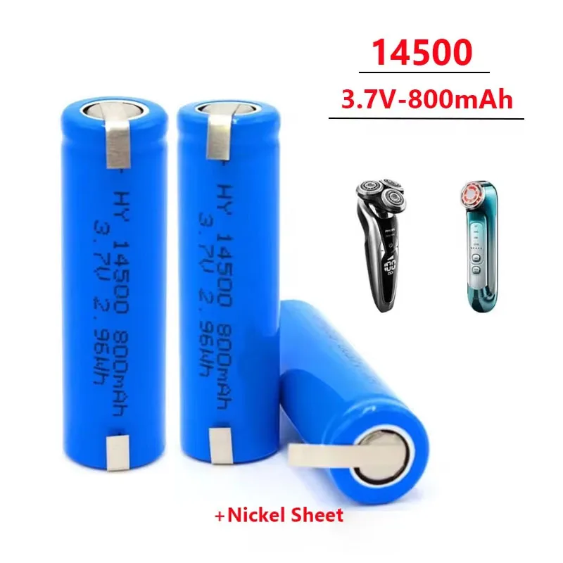 14500 3.7V 800mAh Lipo Battery for JJRC C2 D828 RC Car Parts 14500  for RC Stunt Dump Car Battery Toys Accessories +nickel Sheet