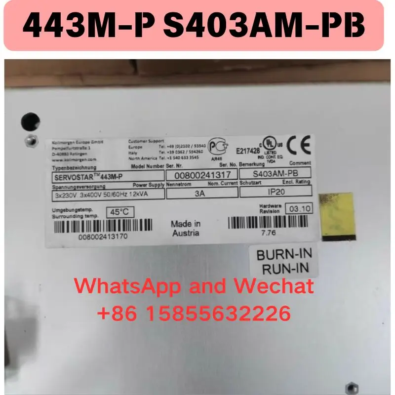 Used 443M-P S403AM-PB Driver Functional test OK Fast delivery