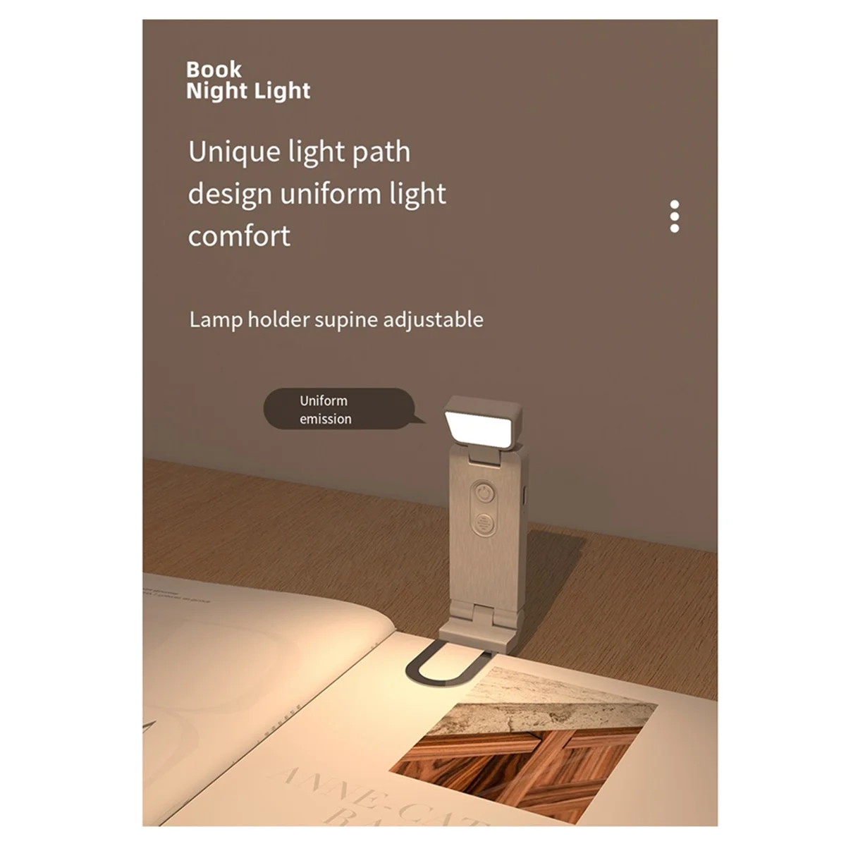 A92P 500mah Mini Leselicht Multifunktionale Lade Studentenwohnheim Studie Nachtlicht Tragbare Clip Lesezeichen Licht A