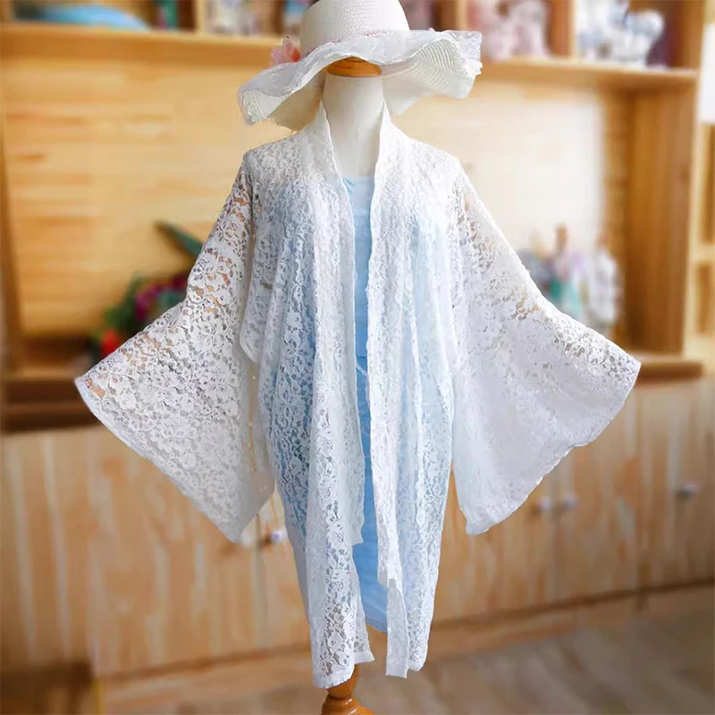 

Japanese Style Haori Kimono Cardigan Women Japanese Traditional Kimono Outer Lace Hollow Coat Sun Protection Jacket Yukata