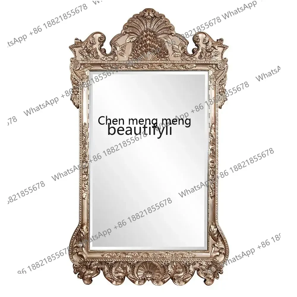 French retro floor-toceiling mirror wall-mounted home full-length mirror American clothing store wall-mounted full-length mir