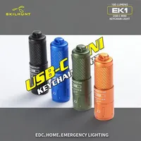 SKILHUNT EK1 180 Lumens USB-C Rechargeable Mini Keychain LED Flashlight Poket light Outdoor Daily Camping Hiking Riding Fishing