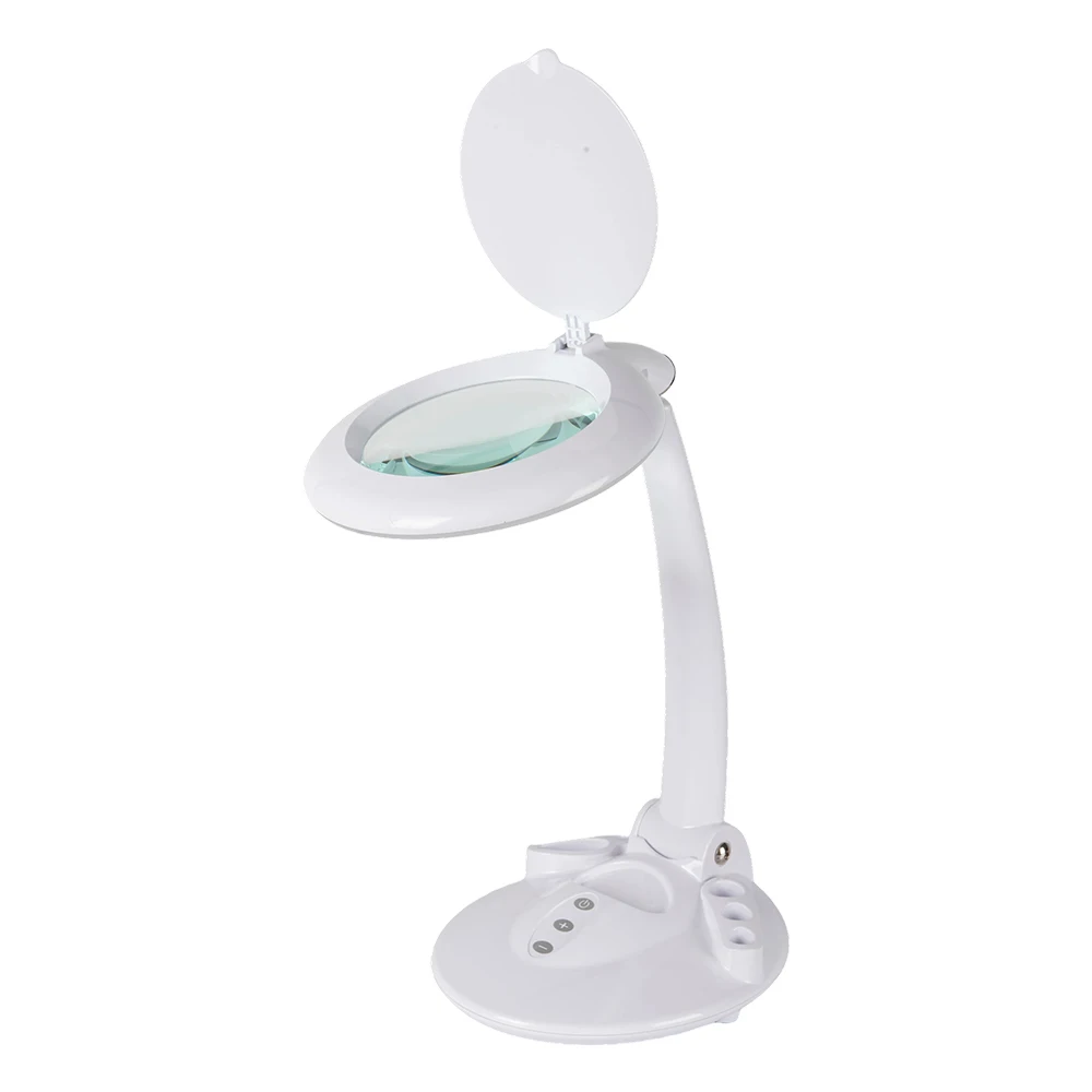 Beautician Tattoo Facial Eyelash Extension Eyelash Adjustable Gooseneck Magnifier Table Lamp For Magnifying Glass Led Light