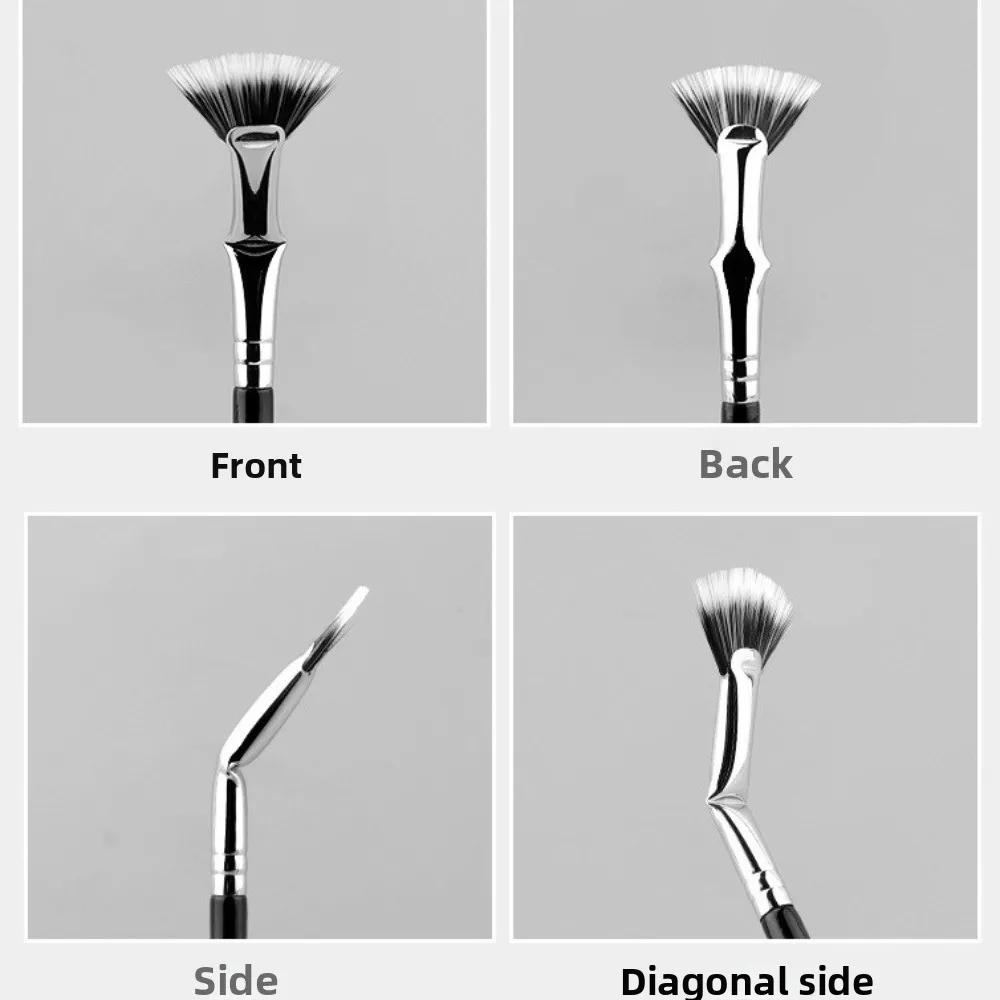 بزاوية 120 ° للطي زاوية صدفي لاش فرشاة شعيرات ناعمة تأثير طبيعي ماسكارا مروحة فرشاة المهنية لاش فاصل أداة #2