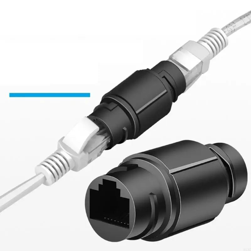 RJ45 Waterdichte IP67 Ethernet Kabel Connector Dubbele Hoofd Outdoor Lan Koppeling Adapter Vrouwelijke voor Cat5 6 7 8P8C