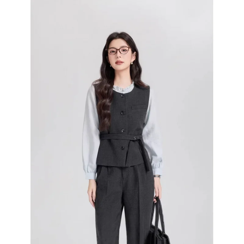 

Элегантный и повседневный женский жилет без рукавов 2024 года. Новинка: однобортный жилет-пиджак в деловом стиле с премиальным видом.