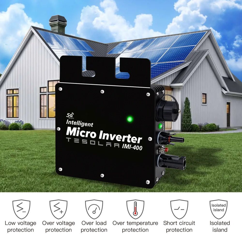 Imagem -06 - Micro Inversor Solar Mppt Grid Tie 400w 220v 220v 220v 50v dc Onda Senoidal Pura Micro-inversor com Wifi para o Sistema de Energia Fotovoltaica do Painel Solar