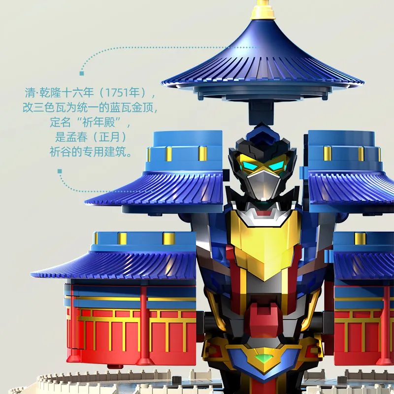 Nuovo LIJIANG XT-1952 Tempio del Cielo Edificio Transfomazione Robot Cina Tian Tan Action Figure Modello Collezione Giocattolo Regalo