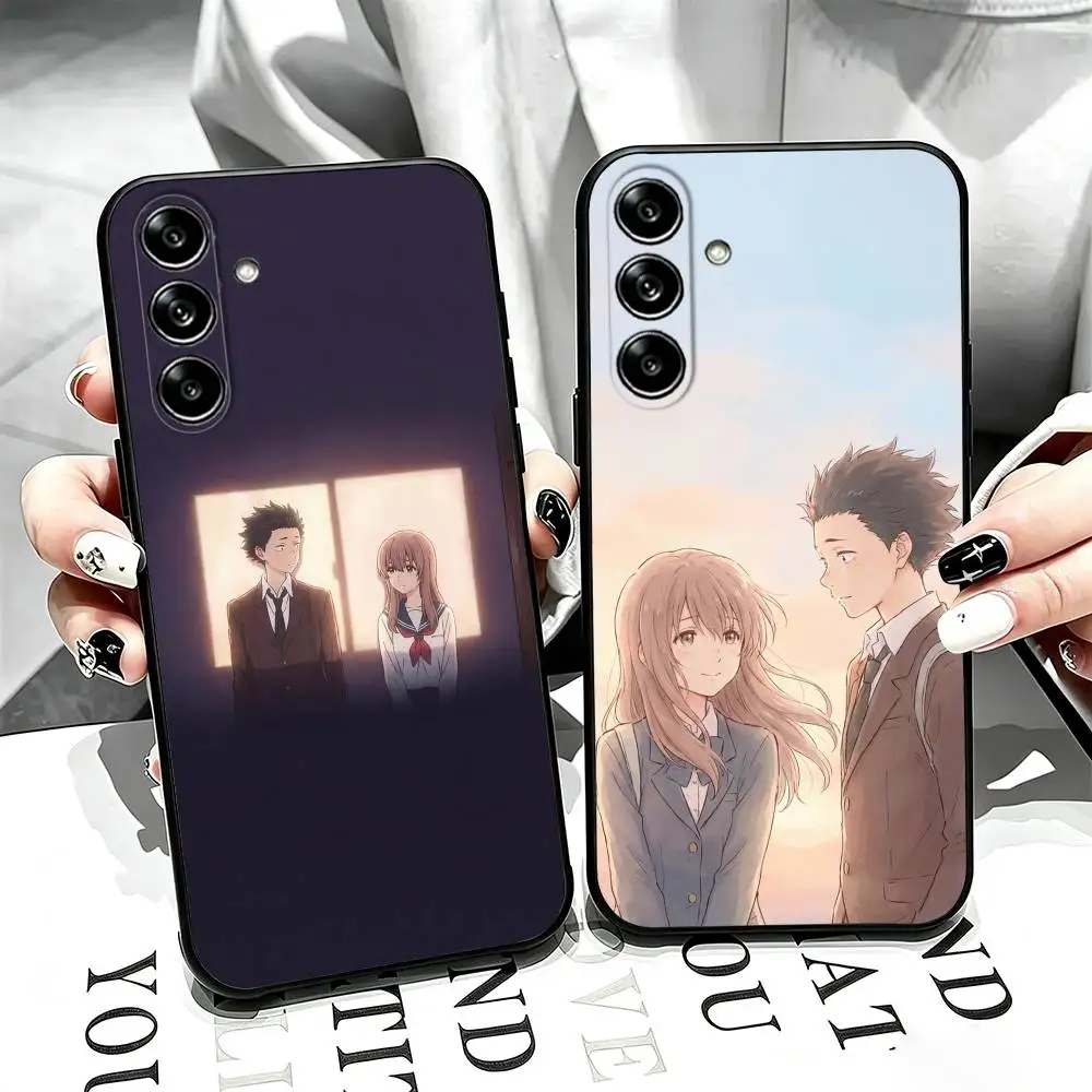 Anime A Silent Voice Phone Case For Samsung Galaxy A73,A72,A71,A70,A53,A52,A51,Others Soft Black Cover