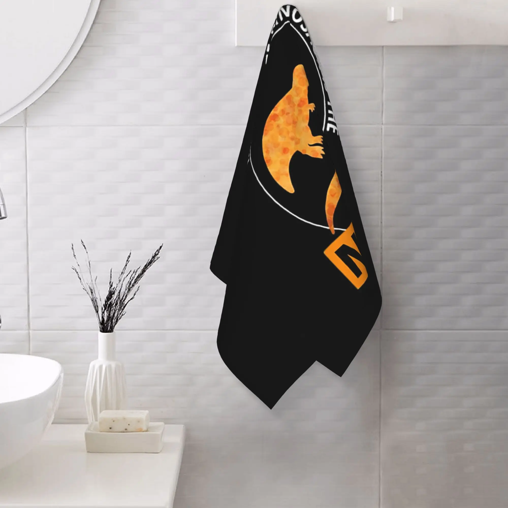 Custom Chicken Nugget Fast Food Dinosaur Dino Animal Lovers Soft Face Towel Quick Dry Pool Bath Cotton Towels Absorbent Quick
