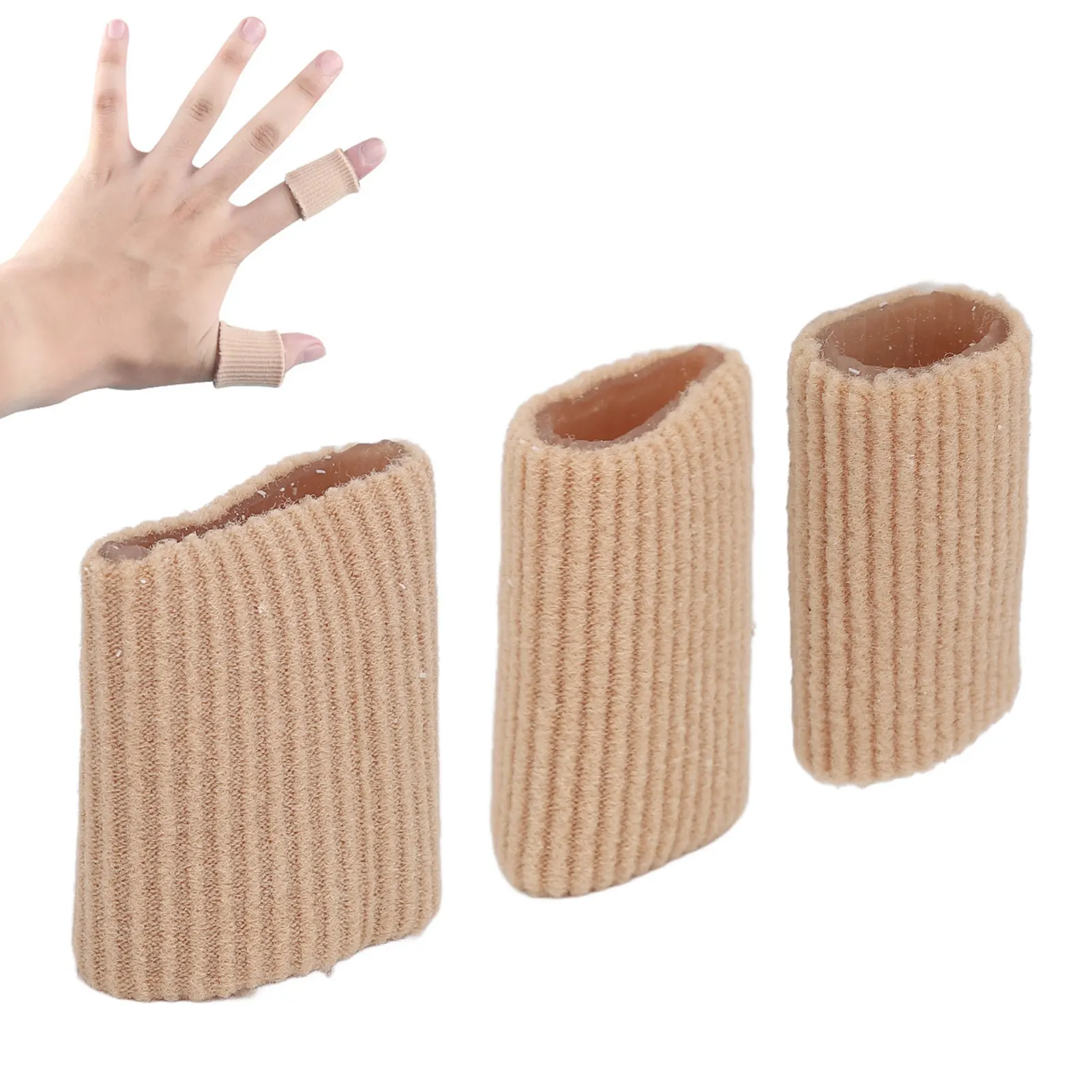 Toe Cushion Tube Soft Silicone Finger Toe Sleeves Corn Pad Protector for Blisters Calluses Finger Toe Sleeve Toe Corn Tube