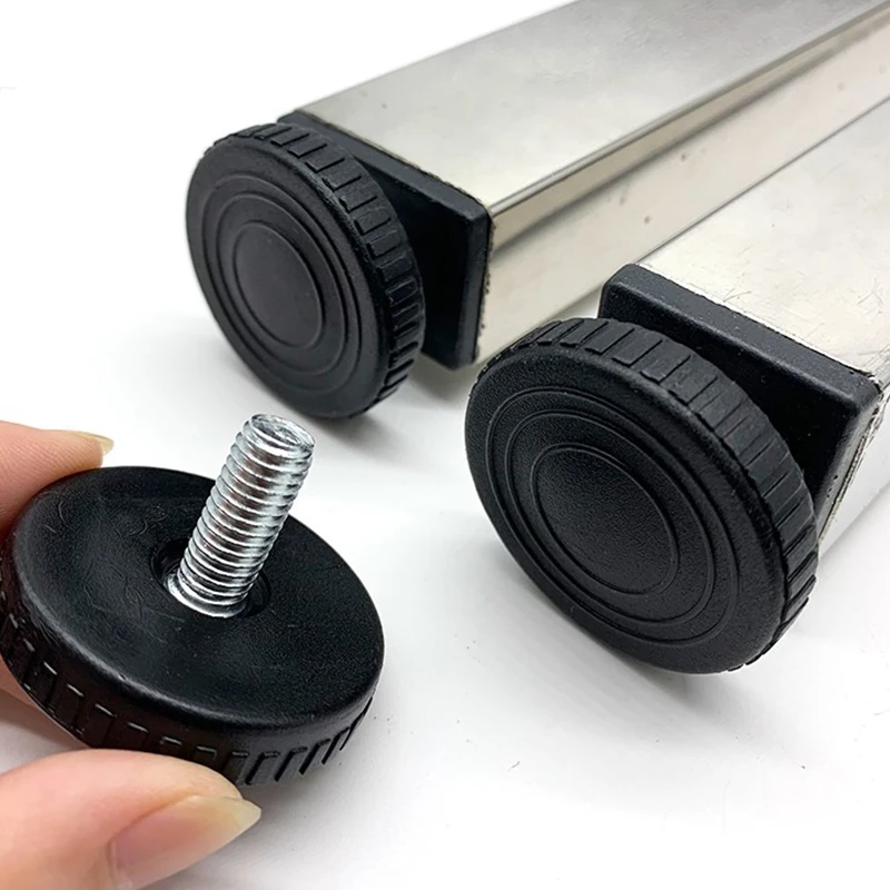 2/3/5/8/20/25PCS Runde Kunststoff Einstellung Füße Quadrat Rad Hülse Mutter stecker Einstellbare Tisch Höhe Fuß Pad Mutter Rohr Stecker