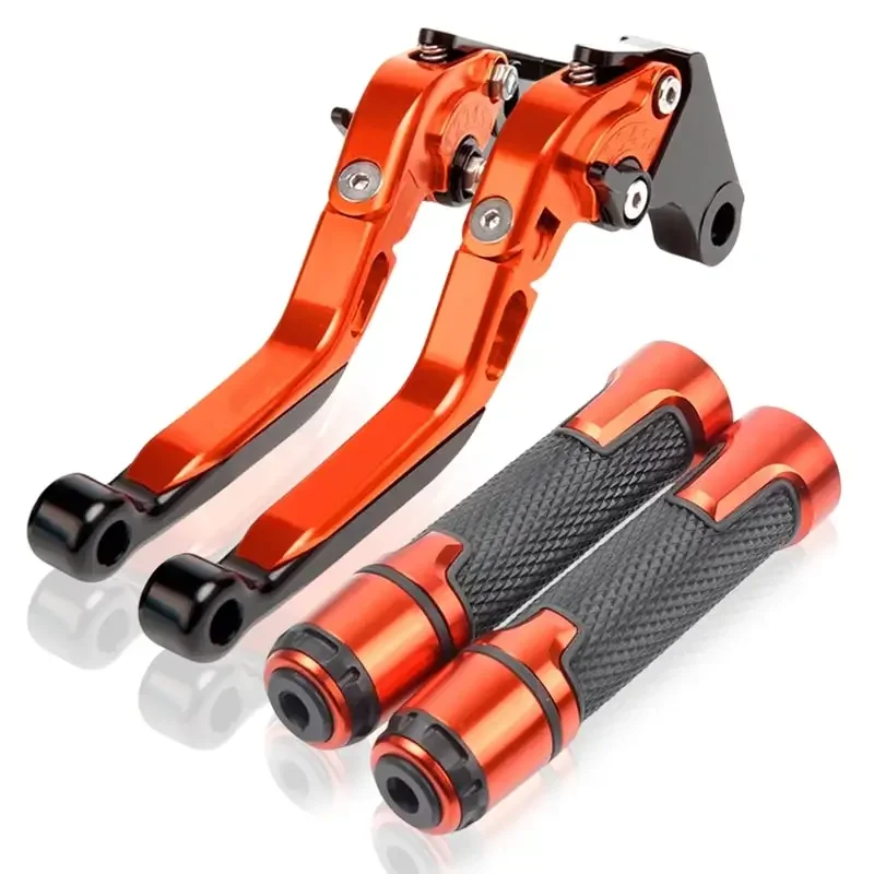 KTM 690 エンデューロ 2007-2010 690 エンデューロ R 2009-2013 950 スーパーエンデューロ/R 2006-2009 調整可能なブレーキクラッチレバーハンドバーグリップ