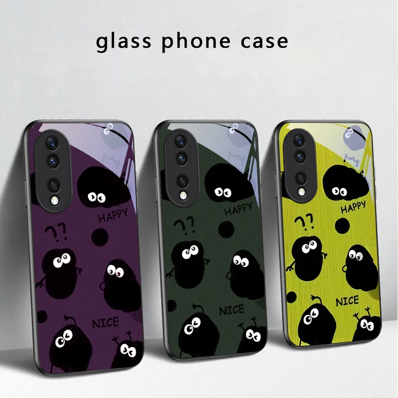 Funny hand drawn style For Honor X5 Plus X30 X9c Smart X5b X9a X30 Max X50i 30 Pro 50 Pro 70 90 Smart 200 Lite Glass Phone Case