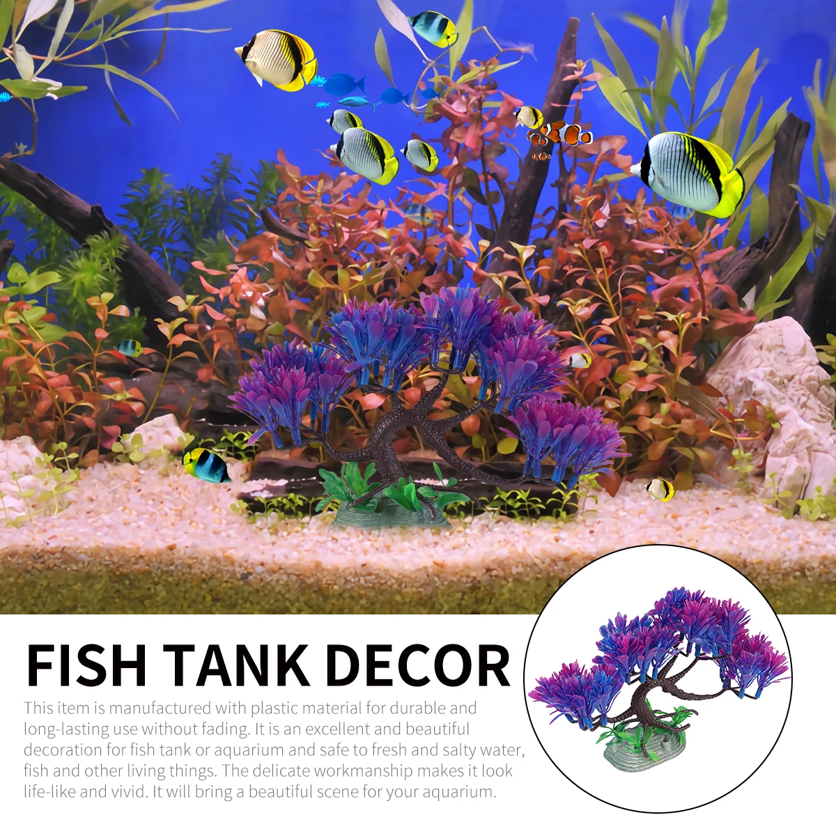 

Fish Tank Plastic Ornament Artificial Aquarium Lifelike Plants Decor Realistic Water Grass For Micro Landscape Diy Underwater