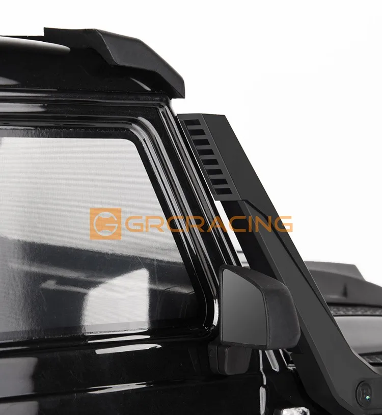 GRC boccaglio in gomma nera per 1/10 RC Crawler Car Trax TRX-4 G500 TRX-6 G63 6x6 accessori per tubi di scarico G162DB