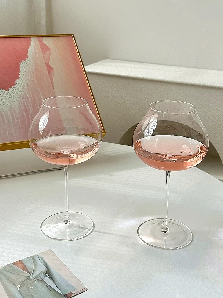 680ml Ultra-Thin Large Capacity Crystal Red Wine Glass Sensory Burgundy Goblet Thin Glass Cup For Fine Dining And Beverage