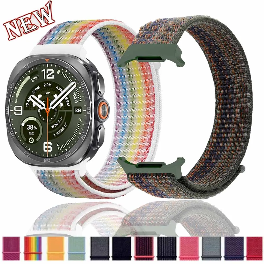 Nylon Weave Loop Strap For Samsung Galaxy Watch Ultra 2-1 Replaceable Adjustable Wristband  Galaxy Watch Ultra 2025 47mm Correa