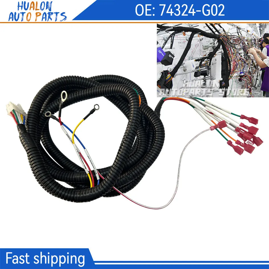 Golf Cart Control Wiring Harness for EZGO Electric PDS Models Fits Controller#73326-G02 OEM#74324-G01/74324-G02