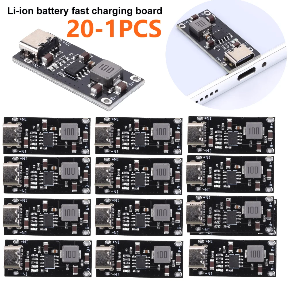 IP2312 Lithium-Batterie-Schnellladeplatine 3 A 5 V bis 4,2 V 4,35 V Typ C Polymer-Ternär-Lithium-Batterie-Ladegerät-Modul mit Indica