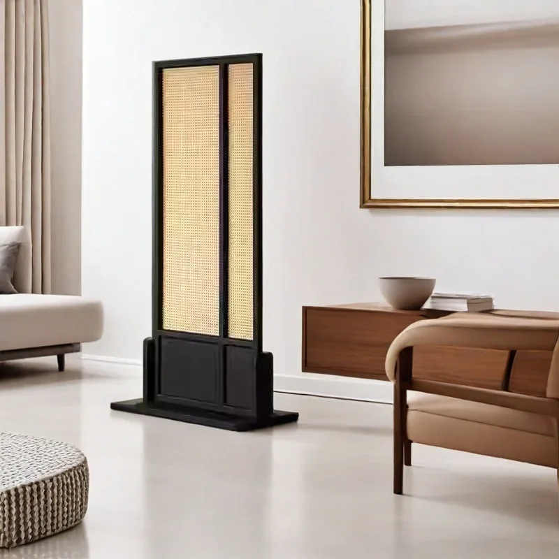 New Chinese-style solid wood seat screen partition,  decoration FAS-level environmentally friendly